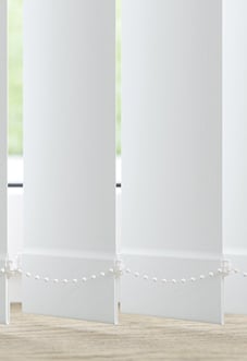 Trinity (FR Blackout), Silk White - Vertical Blind Slats